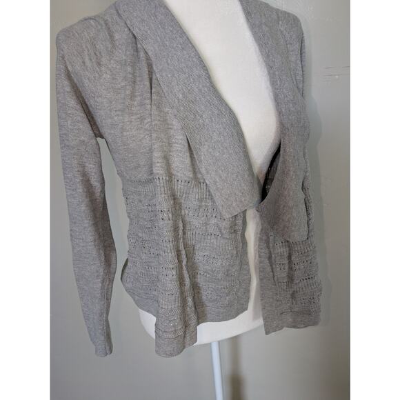 Banana Republic Cardigan Womens Small Gray Long Sleeve Open Sweater‎ - Picture 1 of 10